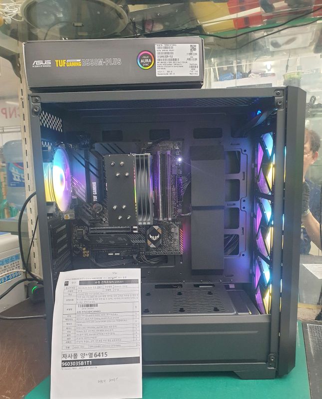 조립PC견적 사진2 슈컴 견적조립PC (No.54985) : AMD 라이젠5-4세대 5600G 세잔 멀티팩정품 (쿨러포함), BRAVOTEC SWORD S830 RGB 타이탄 글래스 블랙