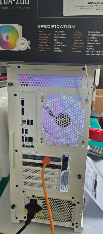 조립PC견적 사진2 슈컴 견적조립PC (No.54071) : AMD 라이젠7-4세대 5700X 버미어 멀티팩 정품, darkFlash DNM600 MESH RGB (화이트)
