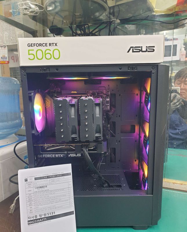 조립PC견적 사진2 슈컴 견적조립PC (No.55097) : AMD 라이젠5-6세대 9600X (그래니트 릿지) (멀티팩(정품)), ASUS DUAL 지포스 RTX 5060 OC D7 8GB 인텍앤컴퍼니