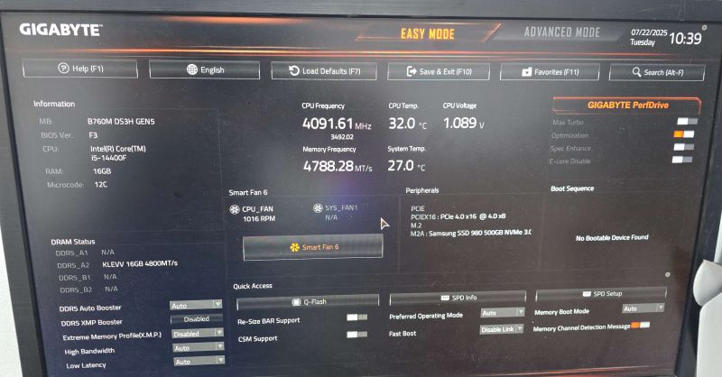조립PC견적 사진3 인텔 코어i5-14세대 14400F (랩터레이크 리프레시) (정품), GIGABYTE 지포스 RTX 3050 WINDFORCE OC V2 D6 6GB 피씨디렉트