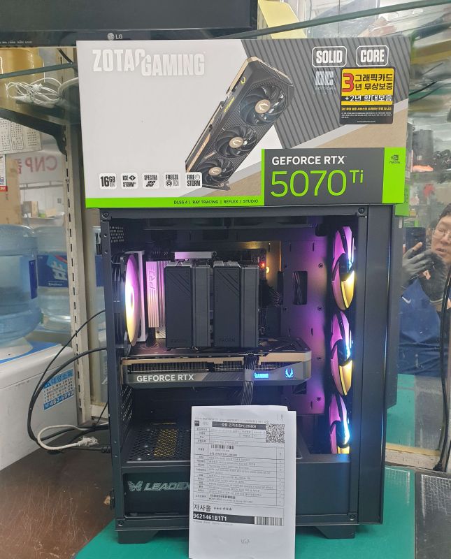 조립PC견적 사진2 AMD 라이젠7-5세대 7800X3D 라파엘 멀티팩정품 , ZOTAC GAMING 지포스 RTX 5070 Ti SOLID OC D7 16GB