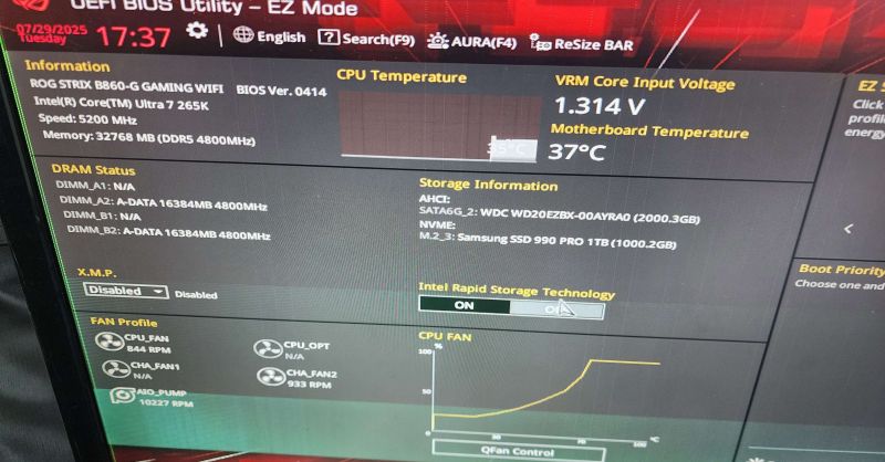 조립PC견적 사진3 인텔 코어 울트라7 시리즈2 265K (애로우레이크) (벌크), ZOTAC GAMING 지포스 RTX 5060 Ti Twin Edge OC D7 16GB