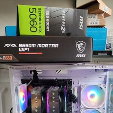 AMD 라이젠5-5세대 7500F 라파엘 멀티팩정품 (쿨러포함), MSI 지포스 RTX 5060 벤투스 2X OC D7 8GB
