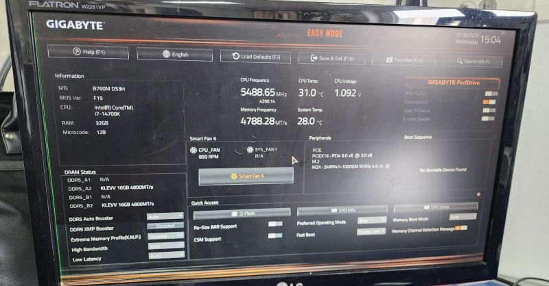 조립PC견적 사진3 인텔 코어i7-14세대 14700K (랩터레이크 리프레시) (정품), 액슬 라데온 RX 550 D5 4GB 에즈윈