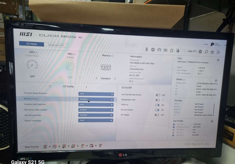 조립PC견적 사진2 AMD 라이젠7-5세대 7800X3D 라파엘 멀티팩정품 , XFX 라데온 RX 9060 XT SWIFT DUAL OC D6 16GB