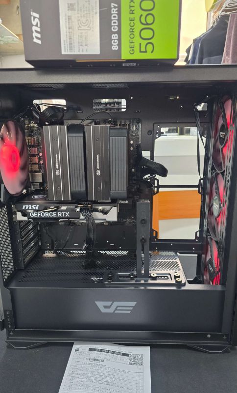 조립PC견적 사진3 AMD 라이젠5-6세대 9600X (그래니트 릿지) (멀티팩(정품)), MSI 지포스 RTX 5060 벤투스 2X OC D7 8GB