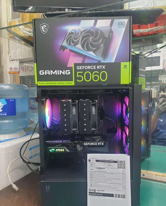 조립PC견적 사진2 AMD 라이젠5-5세대 7500F (라파엘) (벌크), MSI 지포스 RTX 5060 게이밍 OC D7 8GB 트윈프로져