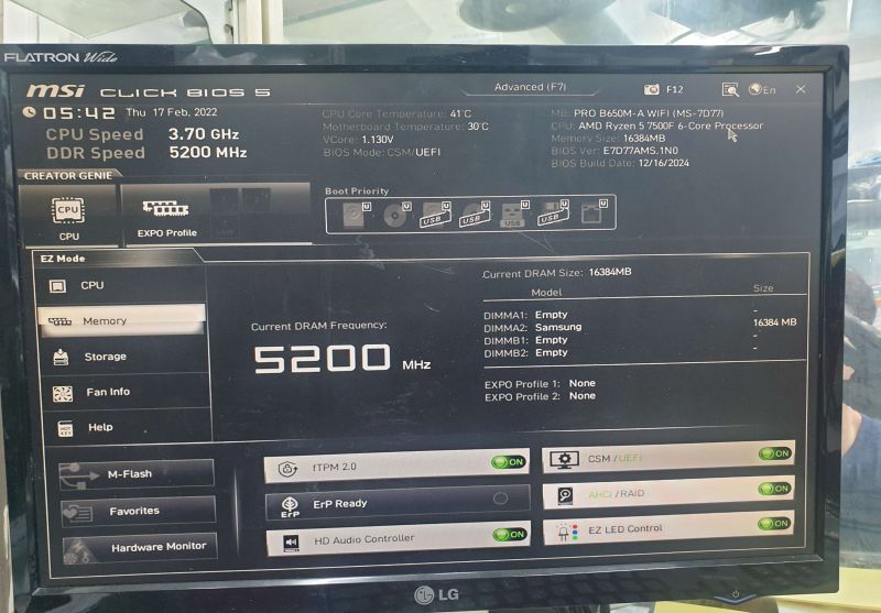 조립PC견적 사진3 AMD 라이젠5-5세대 7500F (라파엘) (벌크), MSI 지포스 RTX 5060 게이밍 OC D7 8GB 트윈프로져