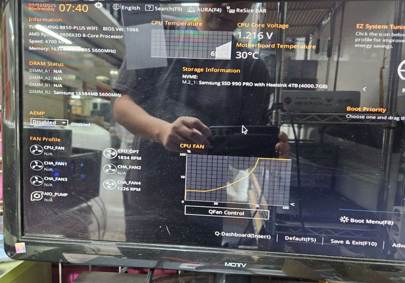 조립PC견적 사진3 AMD 라이젠7-6세대 9800X3D (그래니트 릿지) (정품), PALIT 지포스 RTX 5080 GAMEROCK OC D7 16GB 이엠텍