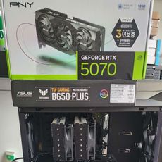AMD 라이젠7-6세대 9800X3D (그래니트 릿지) (멀티팩(정품)), [한성] PNY GeForce RTX 5070 D7 12GB Triple Fan