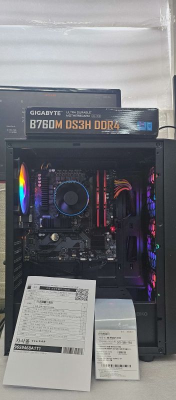 조립PC견적 사진1 인텔 코어i5-13세대 13400 랩터레이크 정품, GIGABYTE B760M DS3H D4 제이씨현
