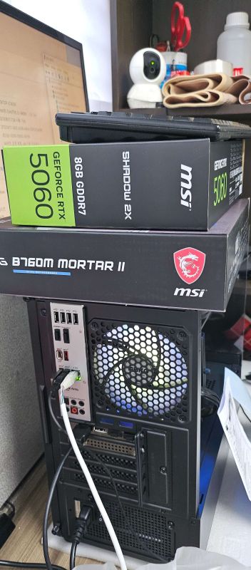 조립PC견적 사진2 인텔 코어i5-14세대 14600K (랩터레이크 리프레시) (정품), MSI 지포스 RTX 5060 쉐도우 2X OC D7 8GB