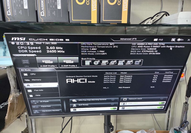 조립PC견적 사진3 AMD 라이젠5-4세대 5500GT 세잔 (벌크), MSI A520M-A PRO