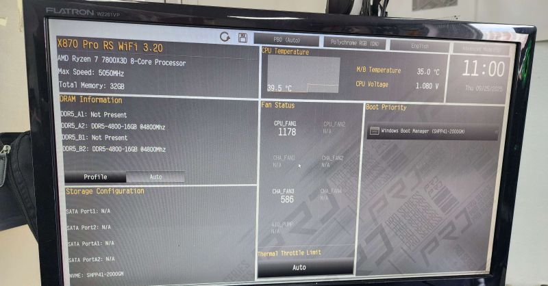 조립PC견적 사진3 AMD 라이젠7-5세대 7800X3D 라파엘 멀티팩정품 , [한성] 에이서 Nitro 라데온 RX 9070 XT OC D6 16GB