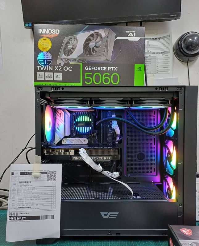 조립PC견적 사진1 인텔 코어i7-14세대 14700KF (랩터레이크 리프레시) (정품), INNO3D 지포스 RTX 5060 OC D7 8GB TWIN X2