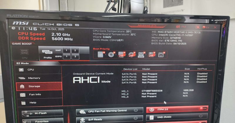조립PC견적 사진3 인텔 코어i7-14세대 14700F (랩터레이크 리프레시) (벌크), 갤럭시 GALAX 지포스 RTX 5060 BLACK OC D7 8GB DUAL HDMI