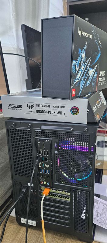 조립PC견적 사진2 AMD 라이젠7-6세대 9800X3D (그래니트 릿지) (멀티팩(정품)), [한성] 에이서 PREDATOR 라데온 RX 9070 XT BiFrost OC D6 16GB