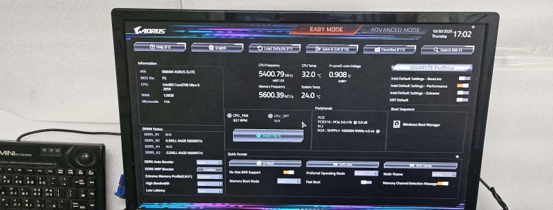 조립PC견적 사진3 인텔 코어 울트라9 시리즈2 285K (애로우레이크) (정품), GIGABYTE 지포스 RTX 5060 Ti WINDFORCE MAX OC D7 8GB 피씨디렉트
