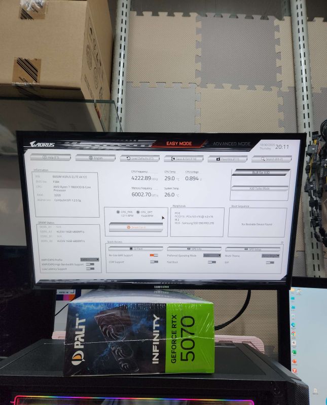 조립PC견적 사진3 AMD 라이젠7-5세대 7800X3D 라파엘 멀티팩정품 , PALIT 지포스 RTX 5070 Infinity 3 D7 12GB 이엠텍