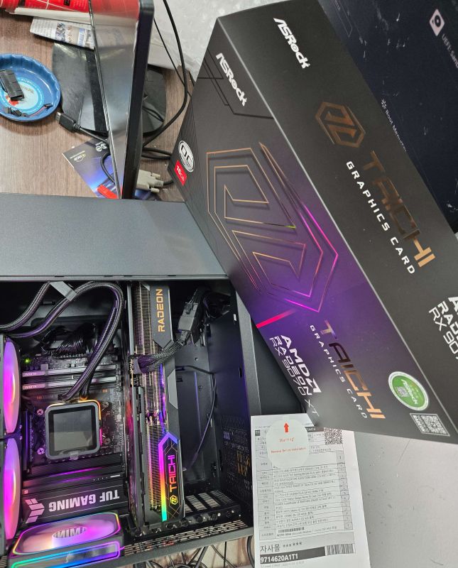 조립PC견적 사진1 AMD 라이젠9-6세대 9950X3D (그래니트 릿지) (멀티팩(정품)), ASRock 라데온 RX 9070 XT Taichi OC D6 16GB 대원씨티에스