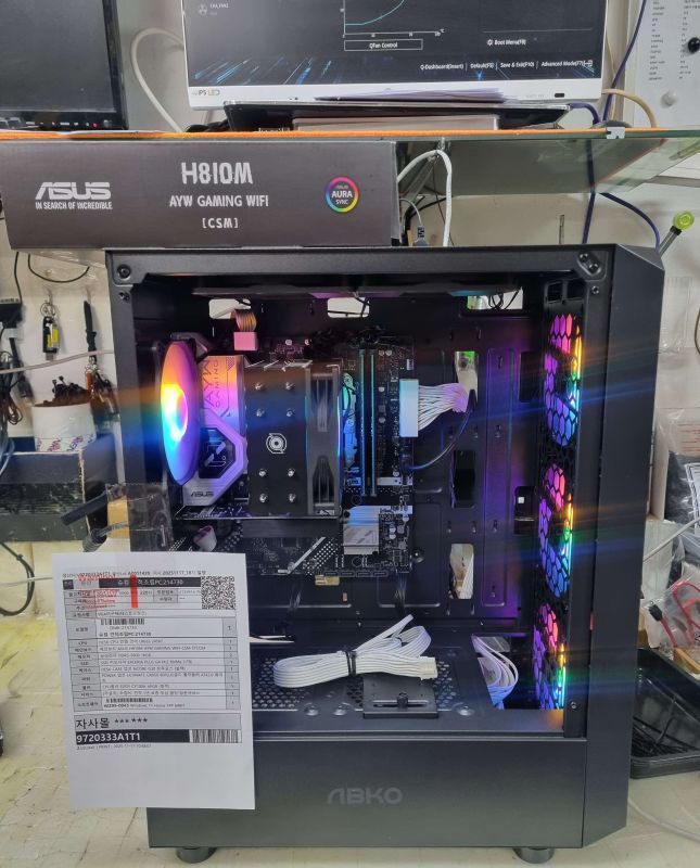 조립PC견적 사진1 인텔 코어 울트라5 시리즈2 245KF (애로우레이크) (벌크), ASUS H810M AYW GAMING WIFI-CSM STCOM
