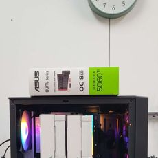 AMD 라이젠7-6세대 9800X3D (그래니트 릿지) (멀티팩(정품)), ASUS DUAL 지포스 RTX 5060 TI OC D7 8GB 인텍앤컴퍼니