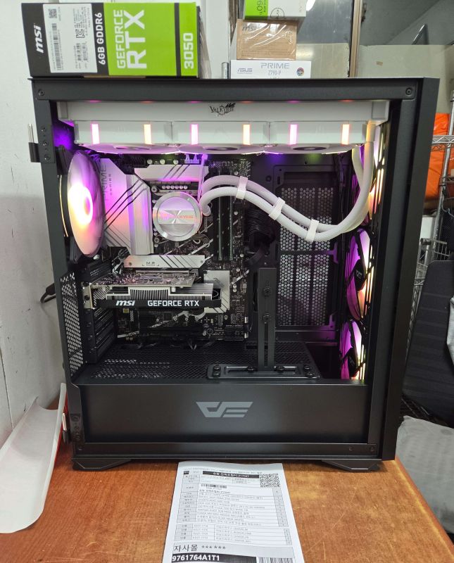 조립PC견적 사진1 인텔 코어i7-14세대 14700K (랩터레이크 리프레시) (정품), MSI 지포스 RTX 3050 벤투스 2X E OC D6 6GB