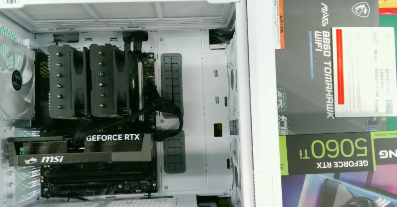 조립PC견적 사진1 인텔 코어 울트라7 시리즈2 265K (애로우레이크) (벌크), MSI 지포스 RTX 5060 Ti 게이밍 OC D7 16GB 트윈프로져