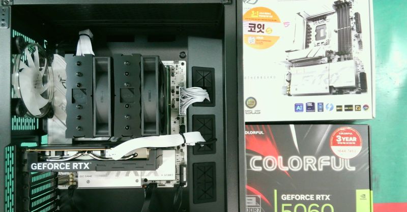 조립PC견적 사진1 인텔 코어 울트라7 시리즈2 265K (애로우레이크) (벌크), COLORFUL 지포스 RTX 5060 GAMING DUO D7 8GB 도우정보