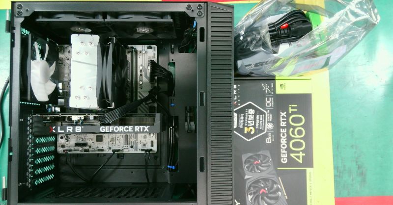 조립PC견적 사진1 인텔 코어i5-14세대 14400F (랩터레이크 리프레시) (정품), [한성] PNY GeForce RTX 4060 Ti XLR8 Gaming OC D6 8GB Dual