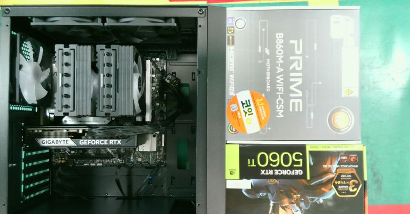 조립PC견적 사진1 인텔 코어 울트라7 시리즈2 270K Plus (애로우레이크 리프레시) (벌크), GIGABYTE 지포스 RTX 5060 Ti WINDFORCE MAX OC D7 8GB 제이씨현