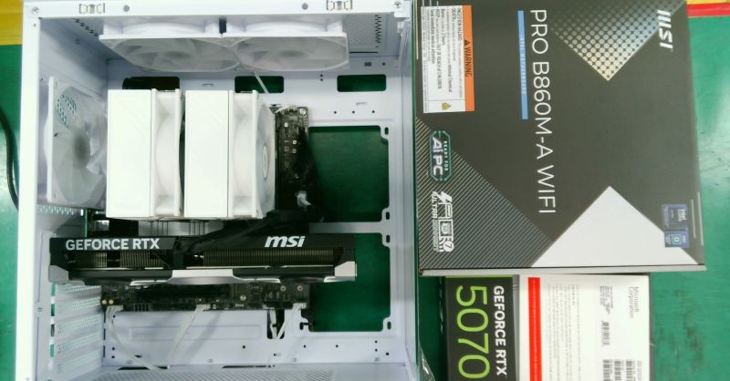 조립PC견적 사진1 인텔 코어 울트라7 시리즈2 270K Plus (애로우레이크 리프레시) (벌크), MSI 지포스 RTX 5070 벤투스 3X OC D7 12GB