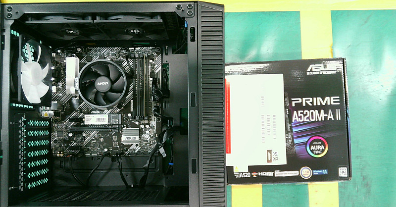 조립PC견적 사진1 AMD 라이젠5-4세대 5500GT 세잔 (벌크), ASUS PRIME A520M-A II 대원씨티에스