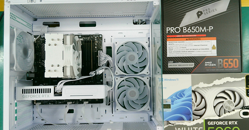 조립PC견적 사진1 AMD 라이젠5-5세대 7500F 라파엘 멀티팩정품 (쿨러포함), PALIT 지포스 RTX 5060 WHITE OC D7 8GB 이엠텍