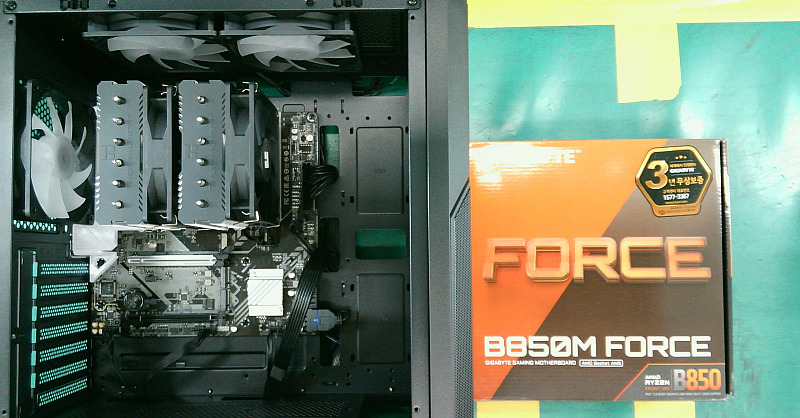 조립PC견적 사진1 AMD 라이젠7-5세대 7800X3D 라파엘 멀티팩정품 , GIGABYTE B850M FORCE 제이씨현