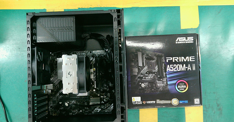 조립PC견적 사진1 AMD 라이젠5-4세대 5500GT 세잔 (벌크), ASUS PRIME A520M-A II 대원씨티에스