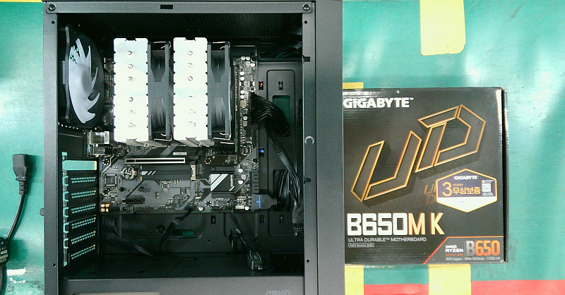 조립PC견적 사진1 AMD 라이젠5-5세대 7500F 라파엘 멀티팩정품 (쿨러포함), GIGABYTE B650M K 피씨디렉트