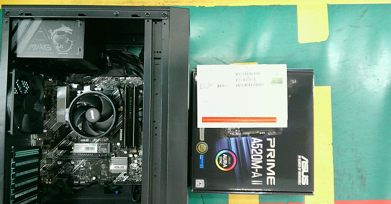 조립PC견적 사진1 AMD 라이젠5-4세대 5500GT 세잔 (벌크), ASUS PRIME A520M-A II 대원씨티에스