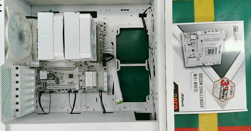 조립PC견적 사진1 AMD 라이젠7-6세대 9800X3D (그래니트 릿지) (멀티팩(정품)), ASRock B850M Challenger WiFi 7 White 디앤디컴
