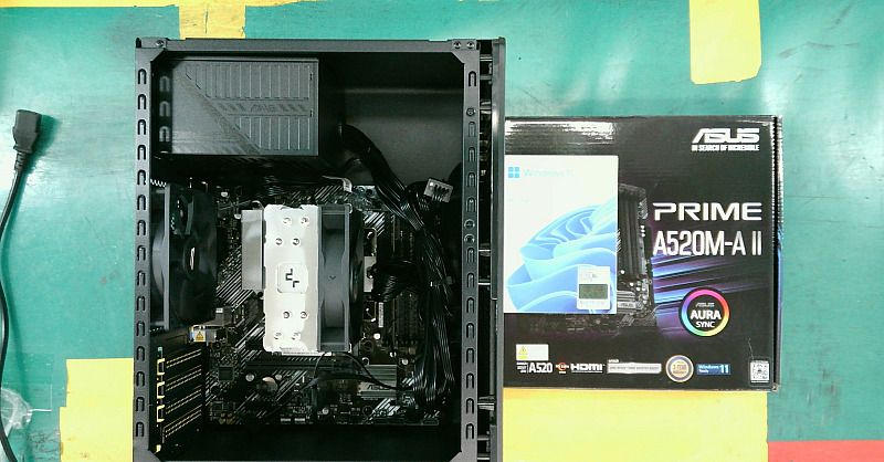 조립PC견적 사진1 AMD 라이젠5-4세대 5500GT 세잔 (벌크), ASUS PRIME A520M-A II 대원씨티에스