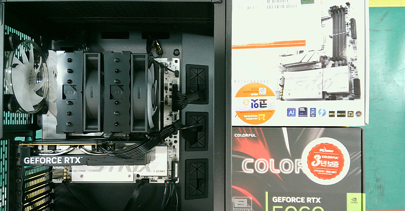 조립PC견적 사진2 인텔 코어 울트라7 시리즈2 270K Plus (애로우레이크 리프레시) (벌크), COLORFUL 지포스 RTX 5060 GAMING DUO D7 8GB 도우정보