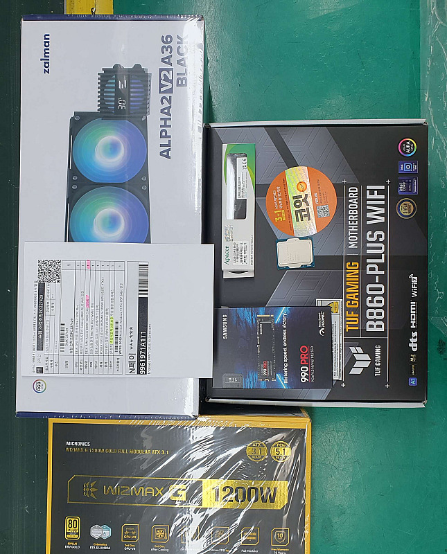 조립PC견적 사진1 인텔 코어 울트라7 시리즈2 270K Plus (애로우레이크 리프레시) (벌크), ASUS TUF Gaming B860-PLUS WIFI STCOM