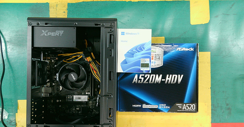 조립PC견적 사진1 AMD 라이젠5-4세대 5500GT 세잔 (벌크), ASRock A520M-HDV