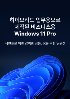 [기획전] 하이브리드 업무용으로 제작된 비즈니스용 windows 11 pro