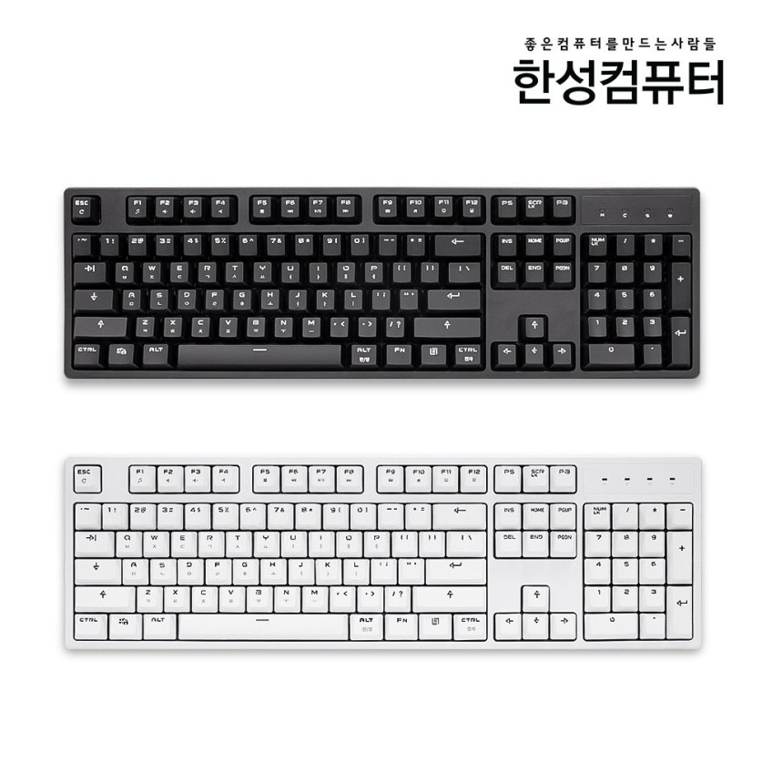 GK707S OfficeMaster 저소음 기계식키보드 (저소음 피치/저소음 라임)