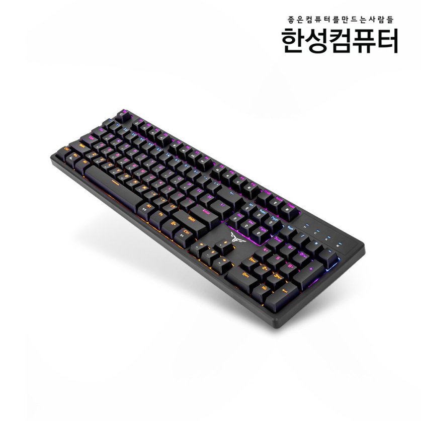 [리퍼]GK200 RAINBOW 게이밍 기계식키보드 (블랙 적축)