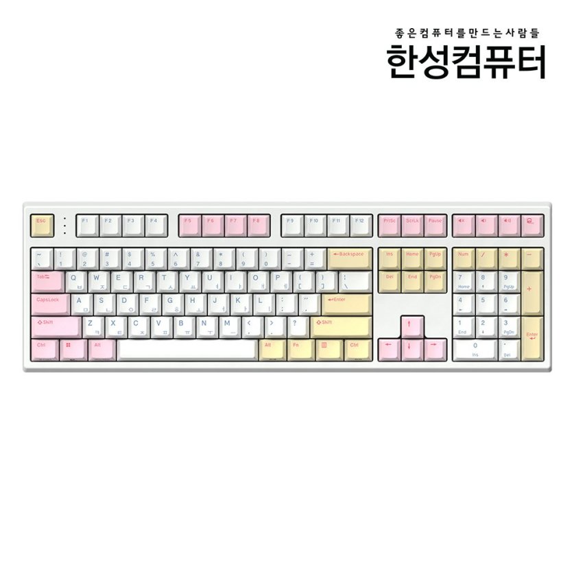 [리퍼]GK787SE OfficeMaster 저소음 윤활 기계식 키보드 뽀송 블루베리 스무디 (샤크 45g_저소음)