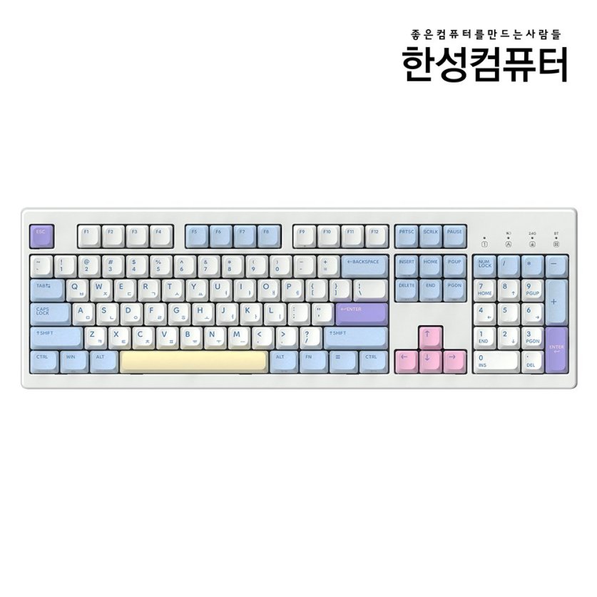 TFG Cloud CF 3모드 듀얼 가스켓 저소음 기계식키보드 (저소음 토독뽀송/동그리/대용량배터리)