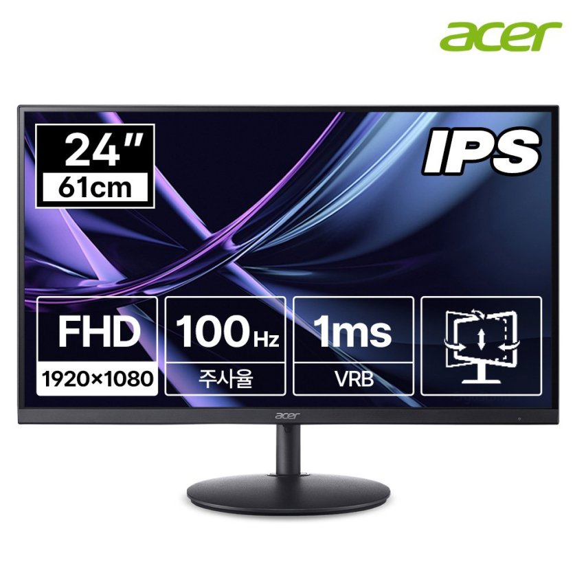 [한성] 에이서 SH242Y E USB Type C PD 65W 24인치 모니터