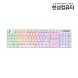 [리퍼]GK300 RAINBOW 슬림 LP 게이밍 기계식키보드 화이트 적축
